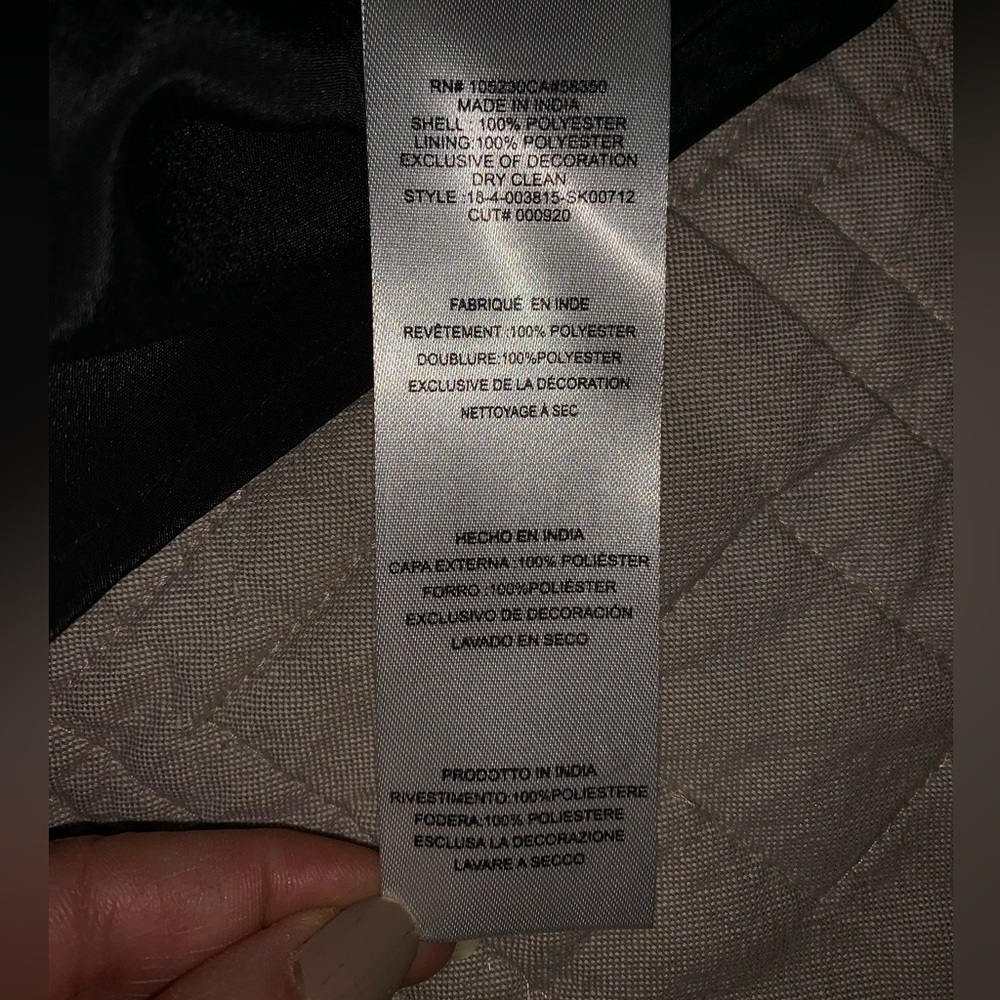 Joie Malloren Gunmetal Pyramid Stud sequined Midi Skirt side slit & zip. New - Picture 7 of 9